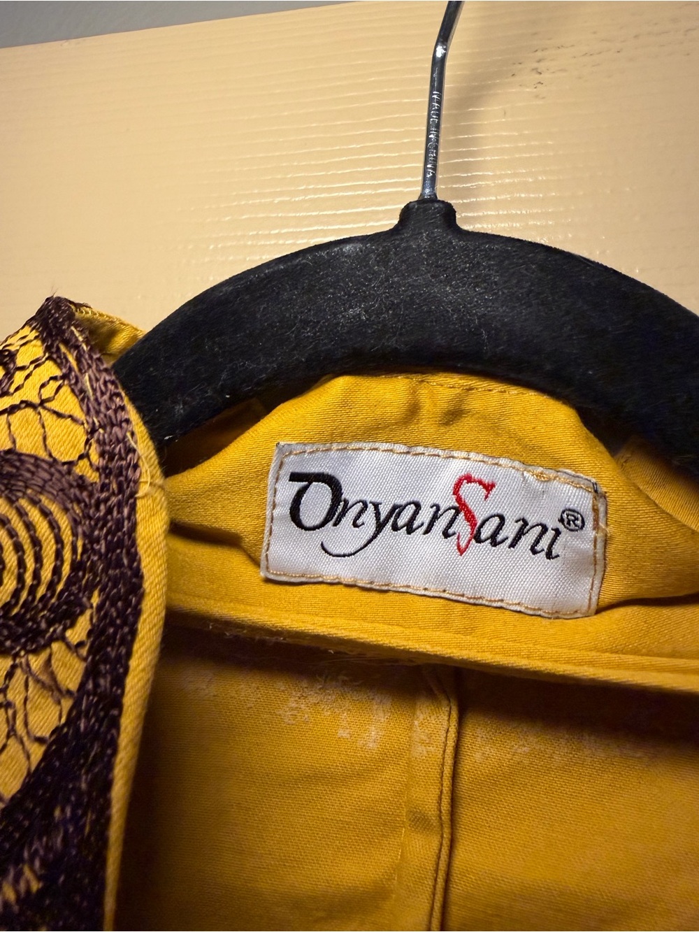 Yellow Embroidered Jacket - Picture 7 of 10